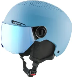ALPINA Zupo Visor Q-Lite Kinder Skihelm Blau, , Größe: 51-55