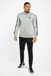 adidas - M 3S FT TT TS Trainingsanzug, L, Grau
