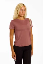 POWERZONE Damen T-Shirt Braun, Damen, Größe: XL