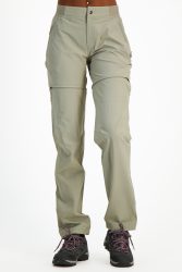 46 NORD Zip-Off Damen Wanderhose Beige, Damen, Größe: 44
