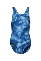 Nike Fastback Mädchen Badeanzug Blau, , Größe: M