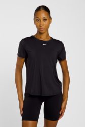 Nike One Classic Dri-FIT Damen T-Shirt Schwarz, Damen, Größe: L