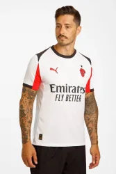 PUMA AC Milan Away Replica Herren Fussballtrikot 25/26 Weiss, Herren, Größe: S