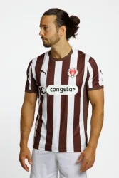 PUMA FC St. Pauli Home Replica Herren Fussballtrikot 25/26 Braun, Herren, Größe: L