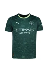 PUMA Manchester City 4th Replica Herren Fussballtrikot 25/26 Grün, Herren, Größe: M