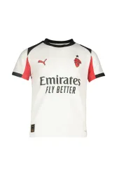 PUMA AC Milan Away Replica Kinder Fussballtrikot 25/26 Weiss, , Größe: 140