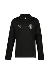 PUMA Manchester City Training Kinder Longsleeve 25/26 Schwarz, , Größe: 140