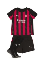 PUMA AC Milan Home Replica Mini Kinder Fussballset 25/26 Rot, , Größe: 116