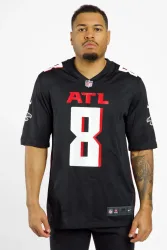 Nike Atlanta Falcons Kyle Pitts Home Herren American Football Trikot 24/25 Schwarz, Herren, Größe: S