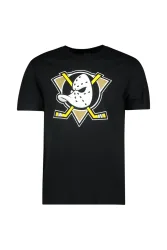 Fanatics Anaheim Ducks Primary Logo Herren T-Shirt Schwarz, Herren, Größe: XL