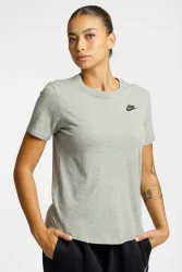 Nike Sportswear Club Essentials T-Shirt - Grey Heather XS Damen