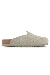 Birkenstock Amsterdam FE Regular Fit Damen Slipper Grau, Damen, Größe: 38