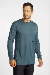 Ortovox 185 Merino Patch Herren Longsleeve Grau, Herren, Größe: M