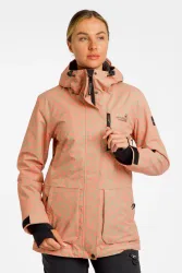 BEACH MOUNTAIN Damen Snowboardjacke Rosa, Damen, Größe: 36