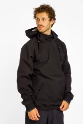 BEACH MOUNTAIN Softshell Herren Hoodie Schwarz, Herren, Größe: M