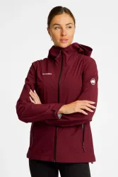 MAMMUT Lucendro Guide Hooded Damen Outdoorjacke Rot, Damen, Größe: S