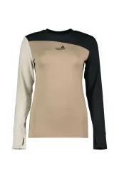 BEACH MOUNTAIN Damen Thermo Longsleeve Beige, Damen, Größe: M