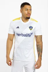 adidas LA Galaxy Home Replica Herren Fussballtrikot 24/25 Weiss, Herren, Größe: S