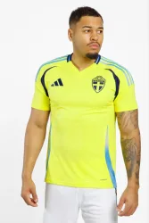 adidas Schweden Home Replica Herren Fussballtrikot 2024 Gelb, Herren, Größe: S