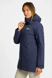 Jack Wolfskin Heidelstein Insulated Damen Wintermantel Blau, Damen, Größe: XXL