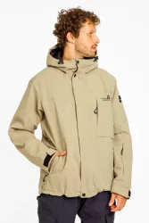 BEACH MOUNTAIN Herren Snowboardjacke Beige, Herren, Größe: XXL