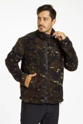 Jack Wolfskin Stone Lite Allover Print Herren Midlayer Braun, Herren, Größe: XXL