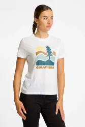 Columbia Ruby Springs™ Graphic Damen T-Shirt Weiss, Damen, Größe: M