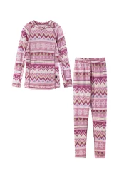reima Taitoa Kinder Thermo Unterwäsche Set Rosa, , Größe: 104