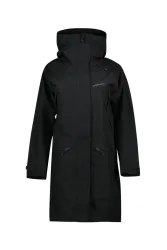 Didriksons Ilma Damen Outdoormantel Schwarz, Damen, Größe: 42