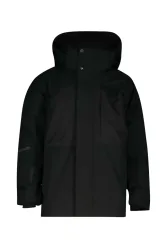 Didriksons Gabbro Kinder Outdoorjacke Schwarz, , Größe: 128