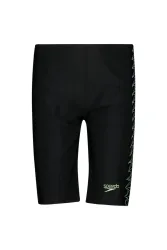 speedo Plastisol Placement Jammer Jungen Badehose Schwarz, , Größe: 140