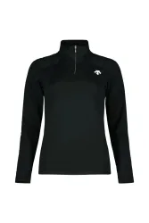 descente T-Neck Damen Midlayer Schwarz, Damen, Größe: 36