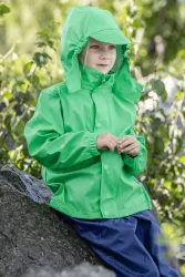 RUKKA Jori Mini Kinder Regenjacke Grün, , Größe: 98