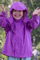RUKKA Jori Mini Kinder Regenjacke Lila, , Größe: 92