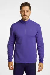 Odlo Essential Thermal Lauf-Mid Layer Half-Zip für Herren - Trail Running, Ski & Snow - lila, S