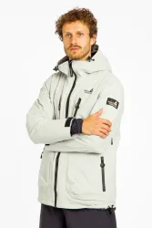 BEACH MOUNTAIN Herren Snowboardjacke Grau, Herren, Größe: XS