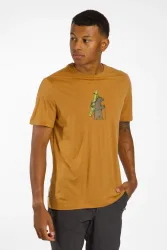 icebreaker Merino 150 Tech Lite Bear Tour Herren T-Shirt Beige, Herren, Größe: L