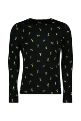 icebreaker Merino 200 Oasis Snow Day Herren Thermo Longsleeve Schwarz, Herren, Größe: L