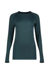 POWERZONE Seamless Damen Longsleeve Blau, Damen, Größe: M