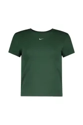 Nike Chill Knit Mod-Crop Damen T-Shirt Grün, Damen, Größe: XS