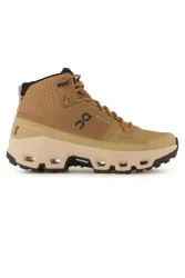 ON Cloudrock Mid Waterproof Damen Wanderschuh Beige, Damen, Größe: 5 1/2