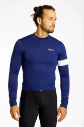 Rapha Core Thermal LS Herren Biketrikot Blau, Herren, Größe: S