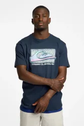 Quiksilver Retro Fade Herren T-Shirt Blau, Herren, Größe: S