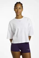 PUMA x HYROX Cropped Lifestyle Damen T-Shirt Weiss, Damen, Größe: M