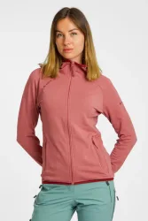RADYS R4 Stretchfleece Hoodie Damen Midlayer Rosa, Damen, Größe: M