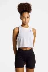 adidas Train Essentials Boxy Workout Damen Top Weiss, Damen, Größe: M