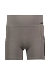 adidas Optime Workout 3S Damen Short Braun, Damen, Größe: S