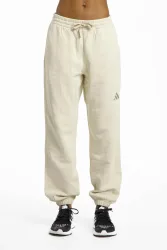 adidas ALL SZN French Terry Loose Damen Trainerhose Beige, Damen, Größe: S