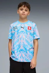 PUMA Schweiz Replica Match Kinder Torwarttrikot WM 2026 blau Blau, , Größe: 152