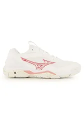 Mizuno Wave Stealth 6 Damen Hallenschuh Weiss, Damen, Größe: 4 1/2